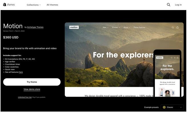最后，选择一个优秀的 Shopify 主题 14