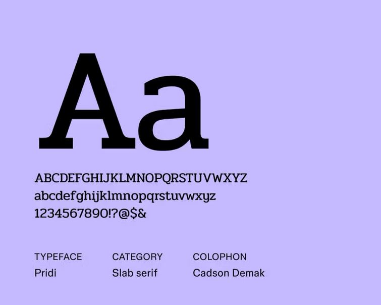 Font 21： Pridi 22