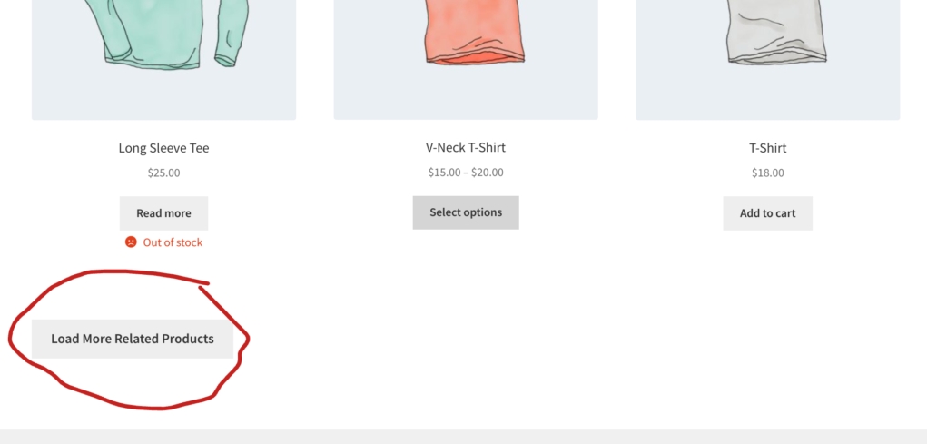 WooCommerce： “加载更多相关产品 ”Ajax 按钮 @ 单个产品页面 (1)