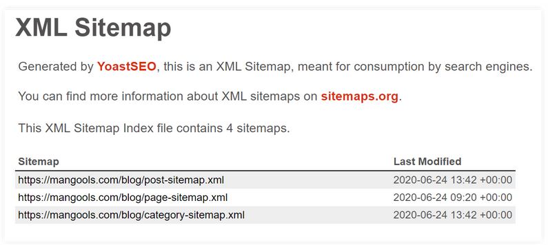 XML 站点地图 2
