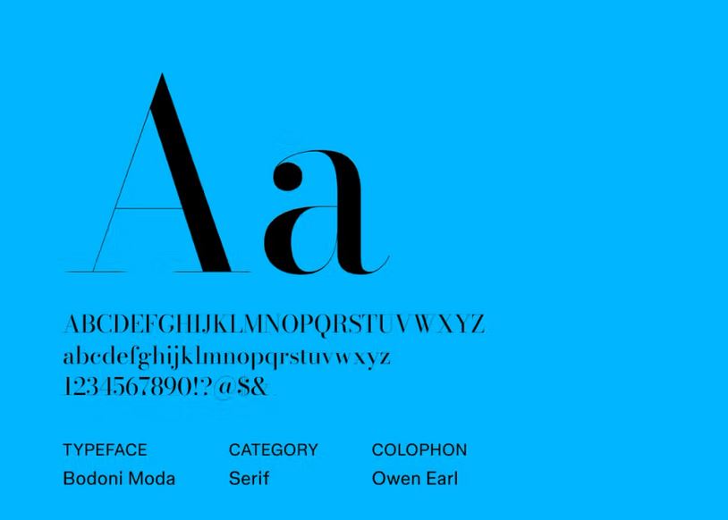 字体 15：Bodoni Moda 16