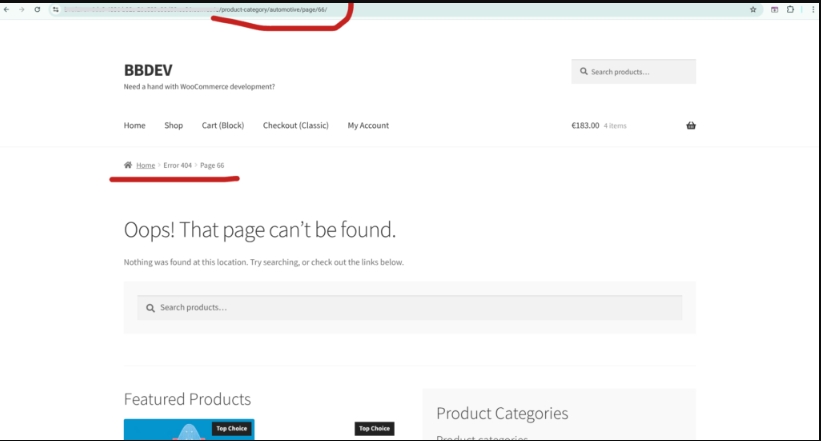 WooCommerce： 重定向空分页类别页面 (404) (1)